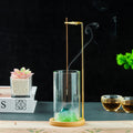 Glass Mountain Incense Holder Height-adjustable Incense Stick Holder Anti-Ash Incense Burner for Yoga Meditation SPA Home Decor