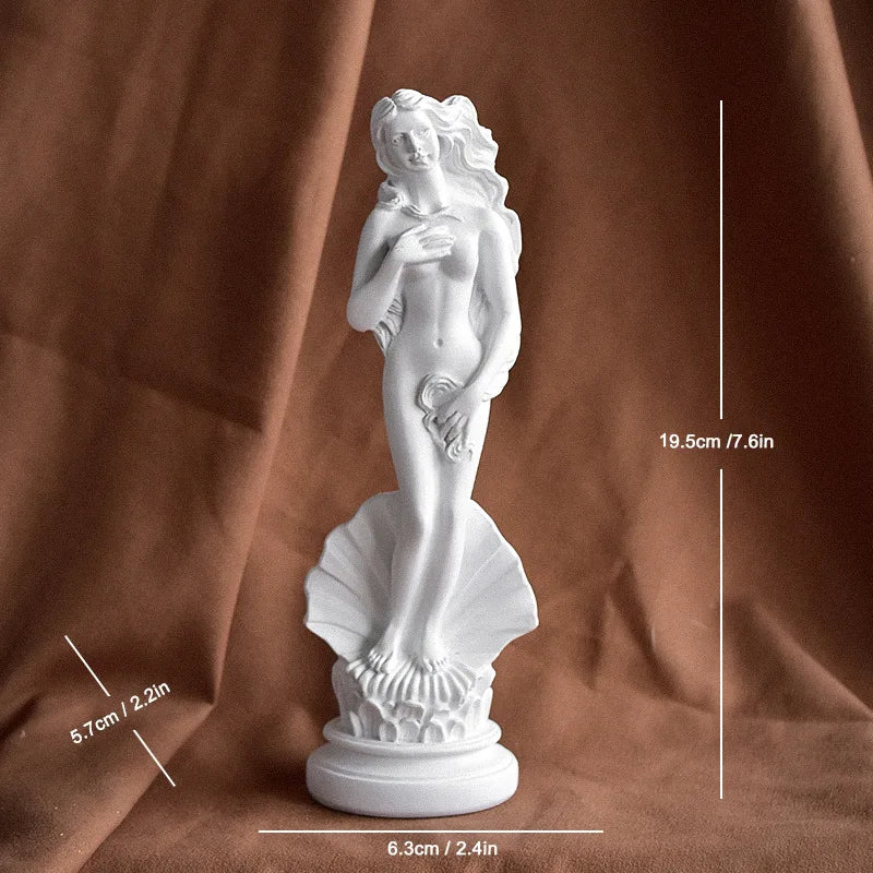 Birth of Venus Resin Statue Botticelli Inspired Greek Goddess Sculpture Roman Mythology Decor Classic Art Figure for Home Desk