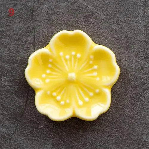 Ceramic Cherry Blossom Incense Burner | Home Decor Stick Holder