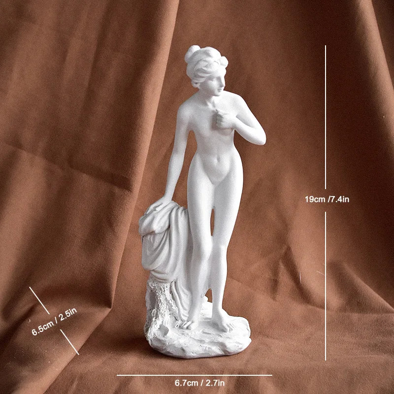 Birth of Venus Resin Statue Botticelli Inspired Greek Goddess Sculpture Roman Mythology Decor Classic Art Figure for Home Desk