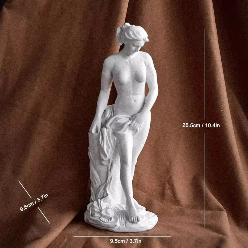 Birth of Venus Resin Statue Botticelli Inspired Greek Goddess Sculpture Roman Mythology Decor Classic Art Figure for Home Desk
