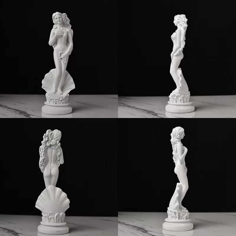 Birth of Venus Resin Statue Botticelli Inspired Greek Goddess Sculpture Roman Mythology Decor Classic Art Figure for Home Desk