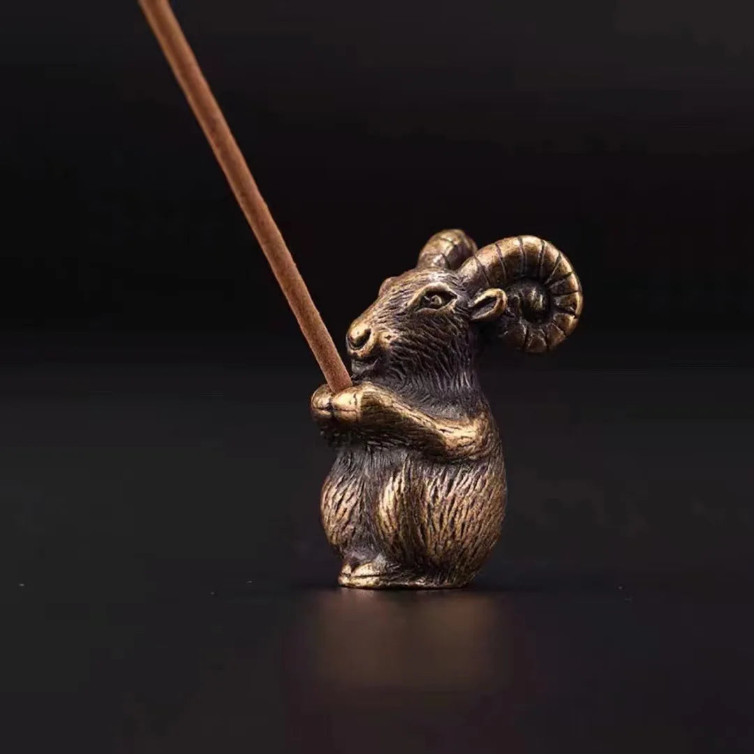 Mini Metal Incense Stick Holder | Chinese Zodiac Animal Incense Burner
