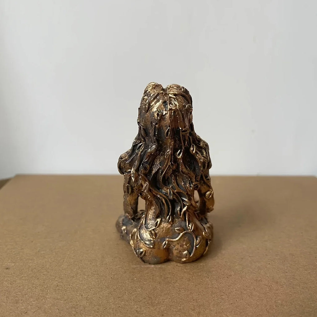 Goddess Statue, Gaia Statue, Mother Earth Nature, Moon Statue, Resin Witch Spirit Statue, Home Room Decoration, Garden Decoratio