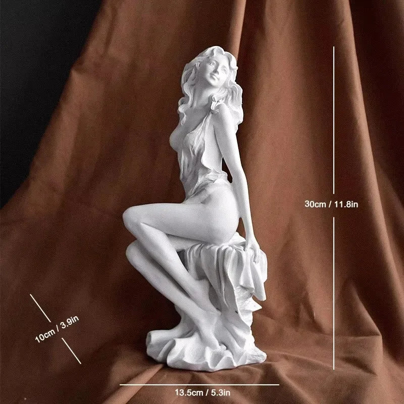 Birth of Venus Resin Statue Botticelli Inspired Greek Goddess Sculpture Roman Mythology Decor Classic Art Figure for Home Desk
