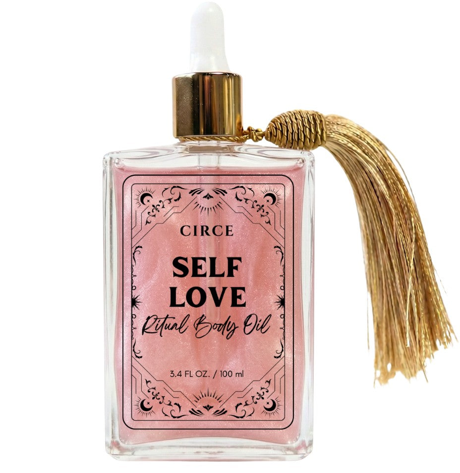 Self Love Ritual Body Oil — Confidence & Heart Healing Oil with Rose Quartz