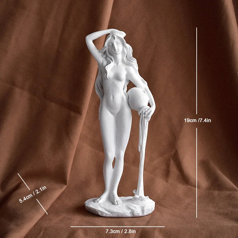 Birth of Venus Resin Statue Botticelli Inspired Greek Goddess Sculpture Roman Mythology Decor Classic Art Figure for Home Desk