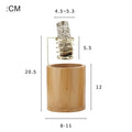 Bamboo Palo Santo Holder Metal Burner Sage Holder with Bamboo Ash Catcher Tray Incense Holder for Meditation Yoga Spa