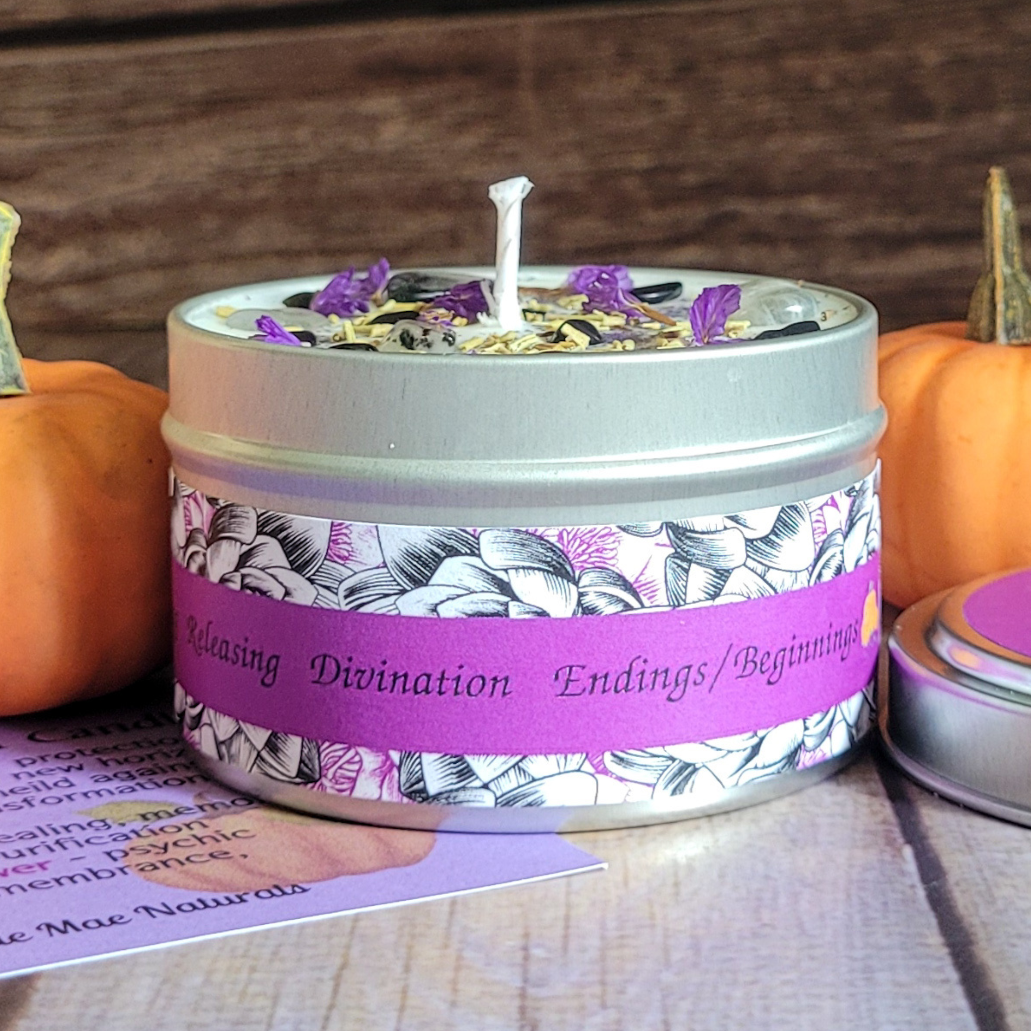 Samhain Ritual Candle – Pumpkin Spice Soy Candle for Protection, Reflection & Autumn Rituals