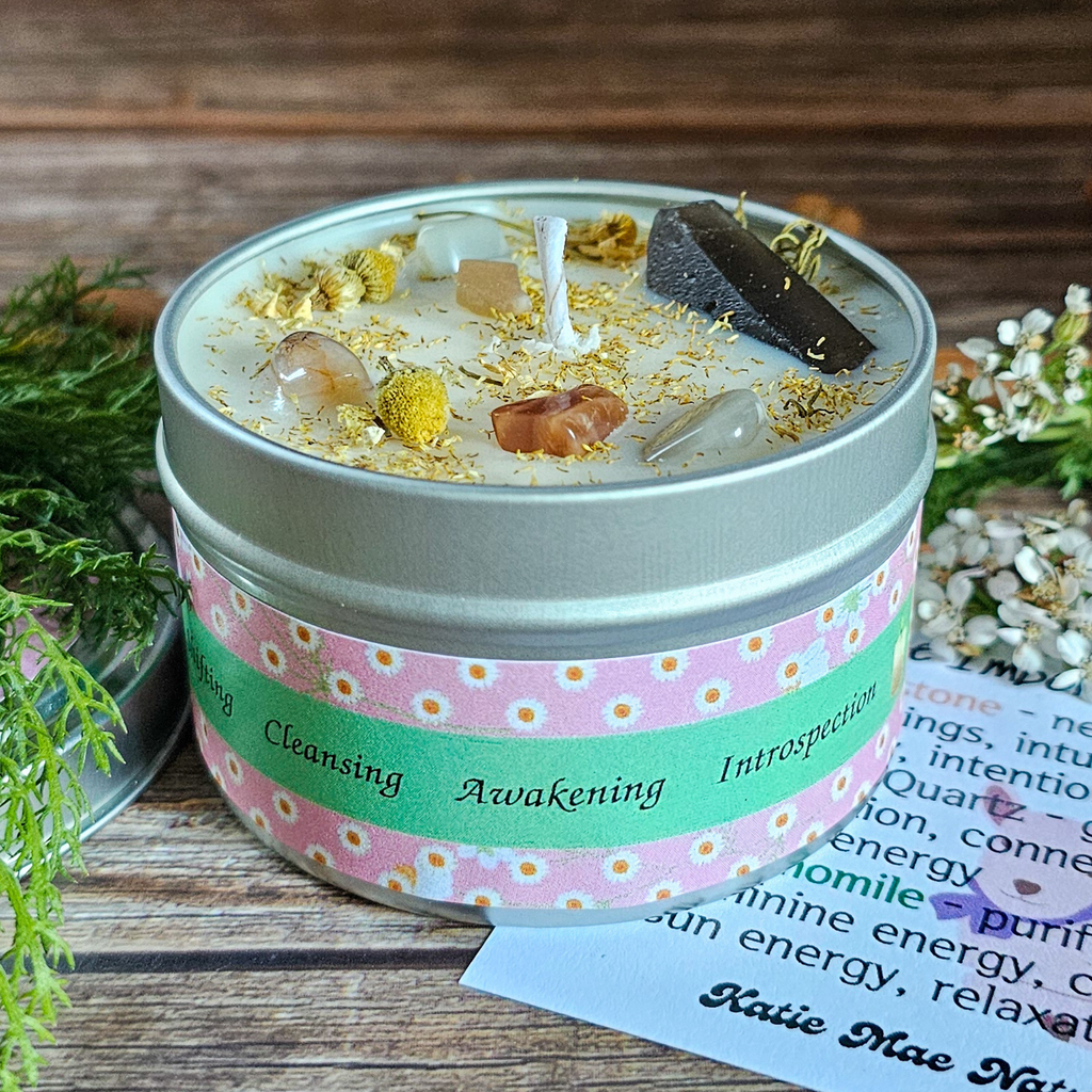 Imbolc Ritual Candle – Cinnamon Spice Soy Candle for Renewal, Cleansing & New Beginnings