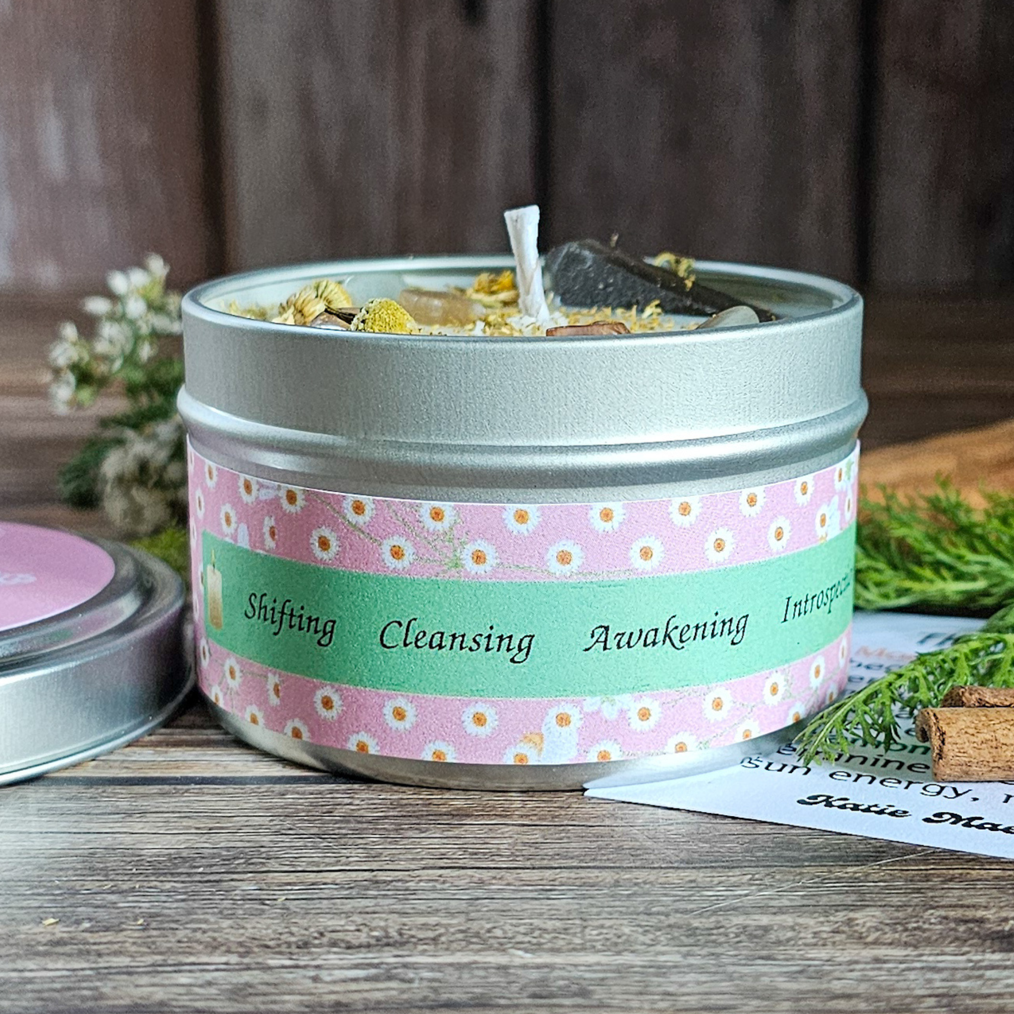 Imbolc Ritual Candle – Cinnamon Spice Soy Candle for Renewal, Cleansing & New Beginnings