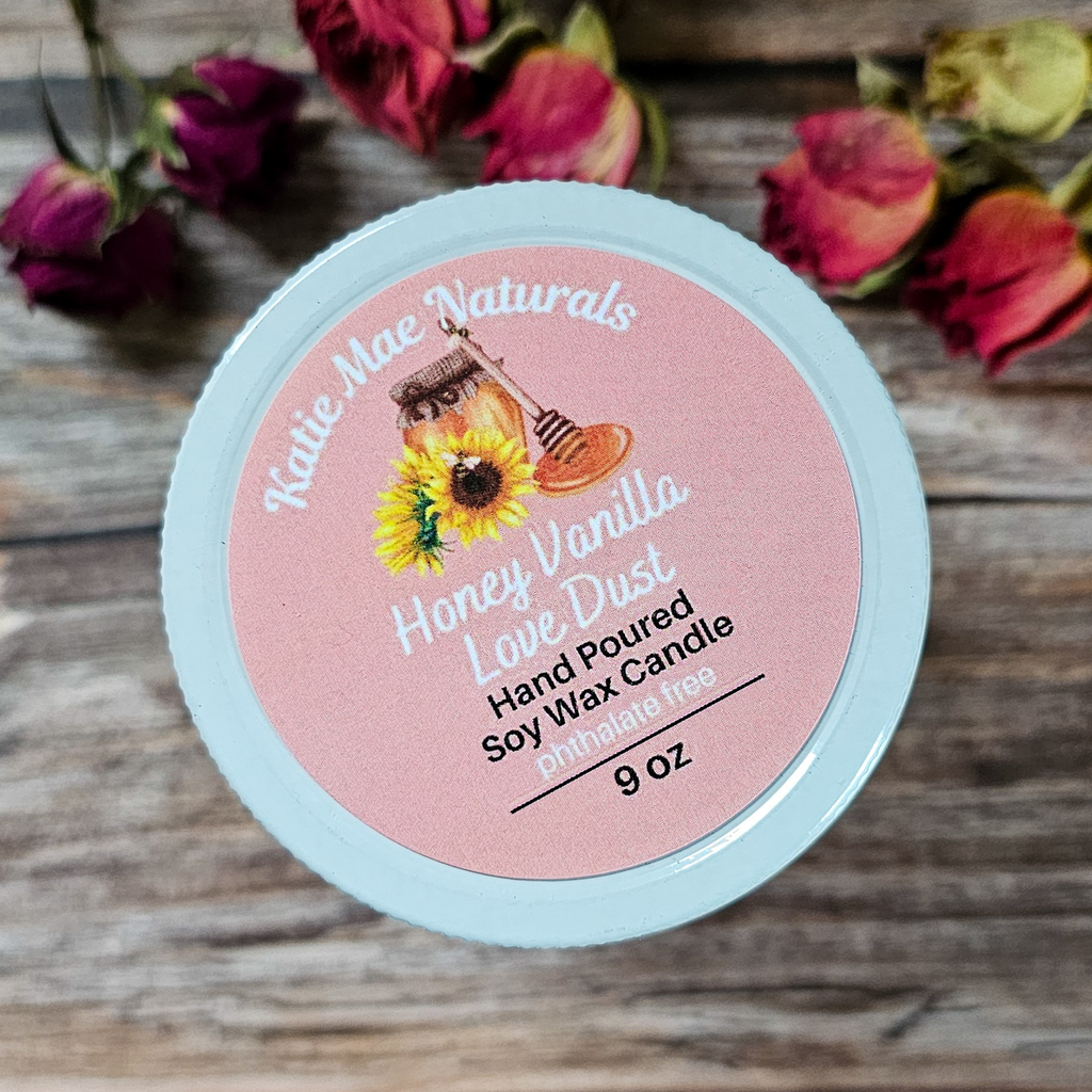 Beltane Ritual Candle – Honey Vanilla Floral Soy Candle for Passion, Love & Spring Renewal