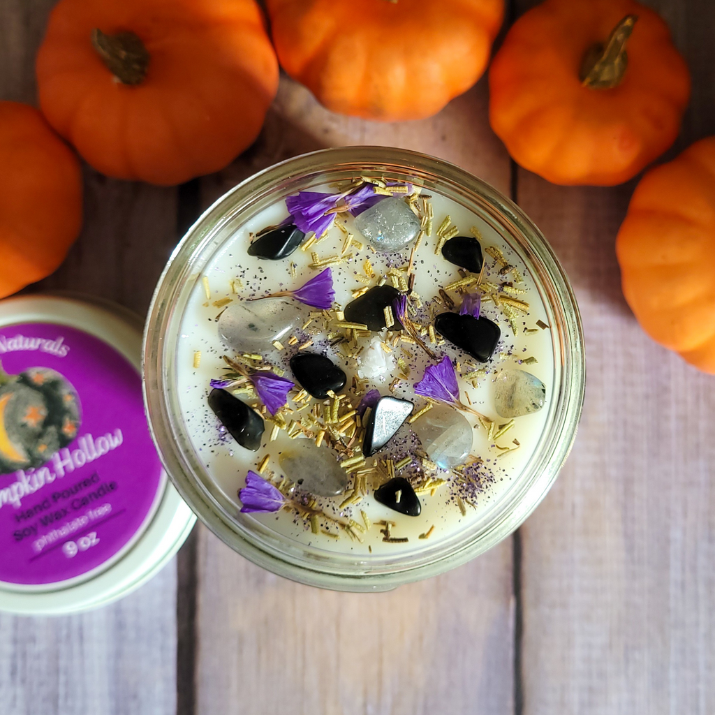 Samhain Ritual Candle – Pumpkin Spice Soy Candle for Protection, Reflection & Autumn Rituals
