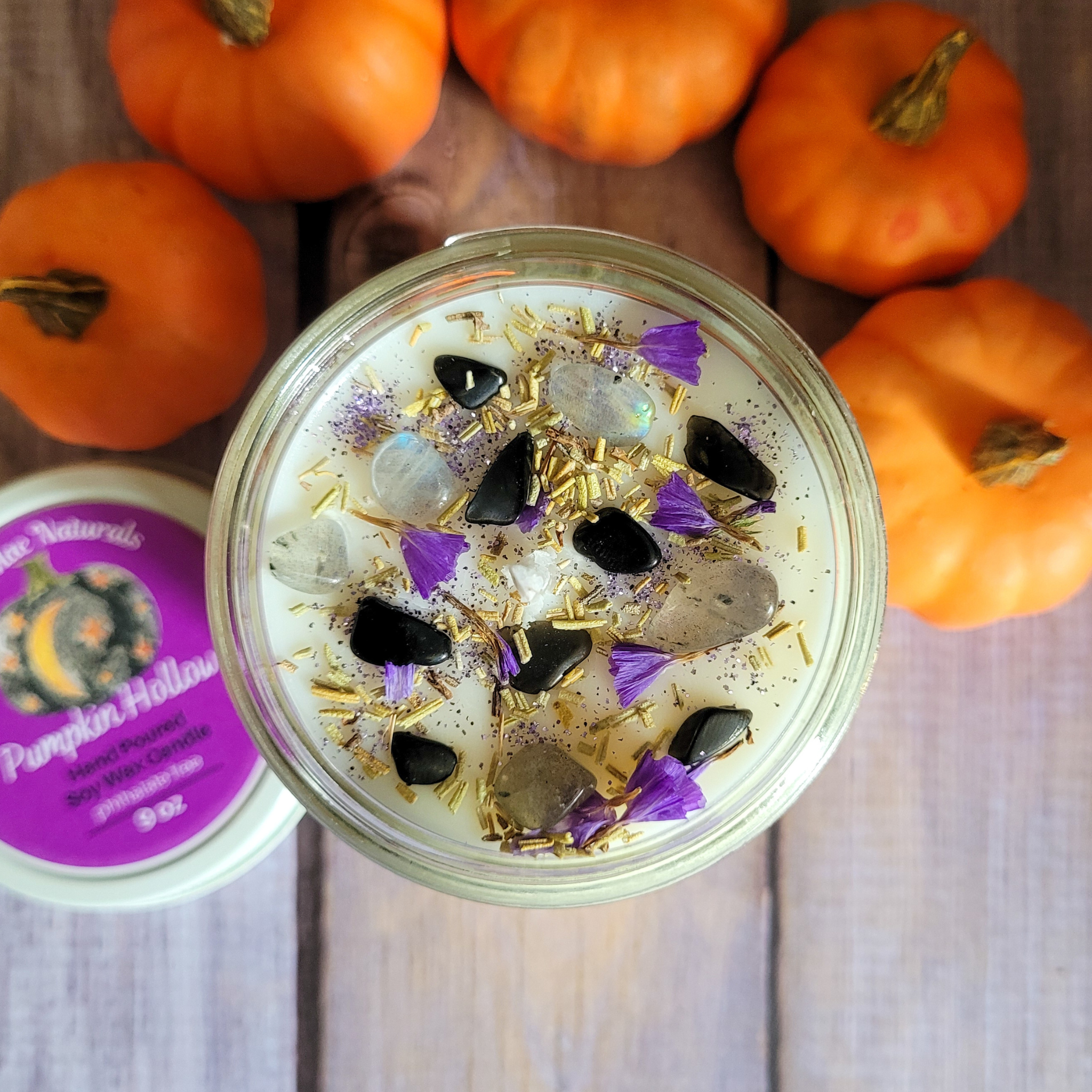 Samhain Ritual Candle – Pumpkin Spice Soy Candle for Protection, Reflection & Autumn Rituals