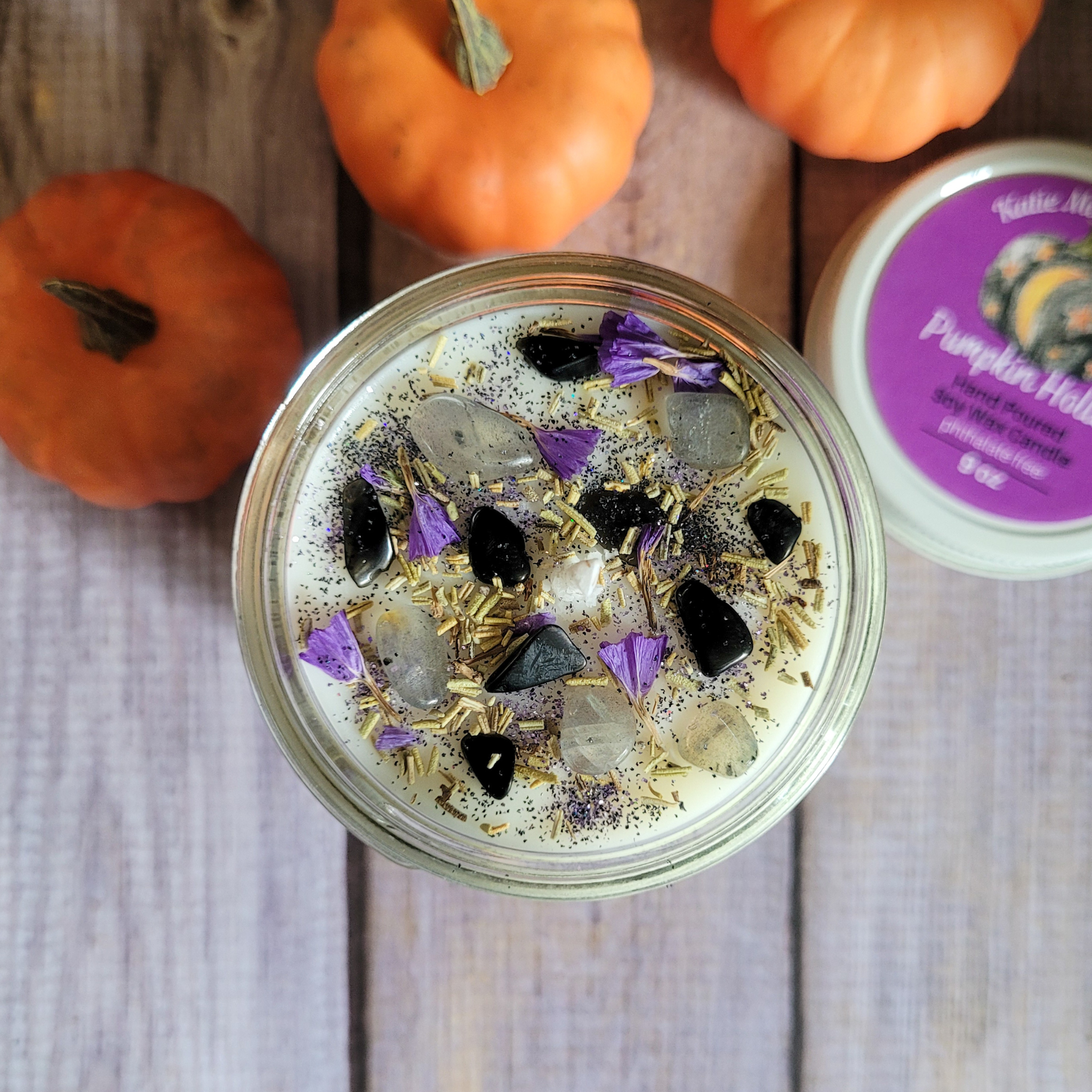 Samhain Ritual Candle – Pumpkin Spice Soy Candle for Protection, Reflection & Autumn Rituals