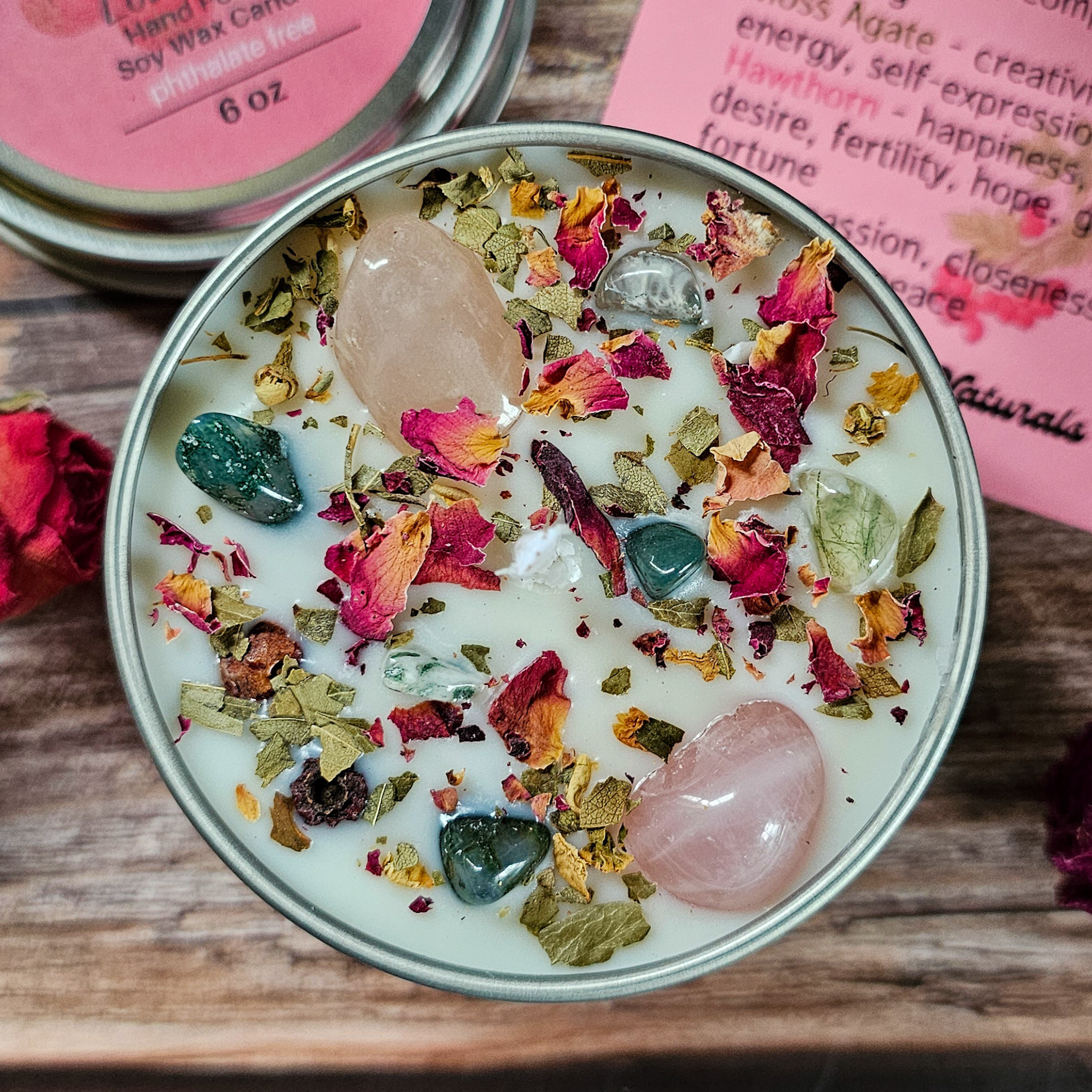 Beltane Ritual Candle – Honey Vanilla Floral Soy Candle for Passion, Love & Spring Renewal