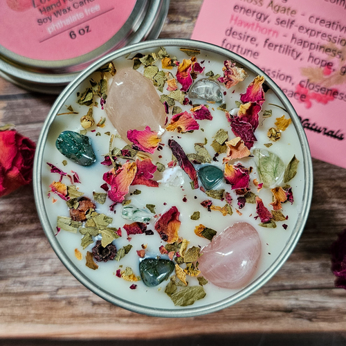 Beltane Ritual Candle – Honey Vanilla Floral Soy Candle for Passion, Love & Spring Renewal