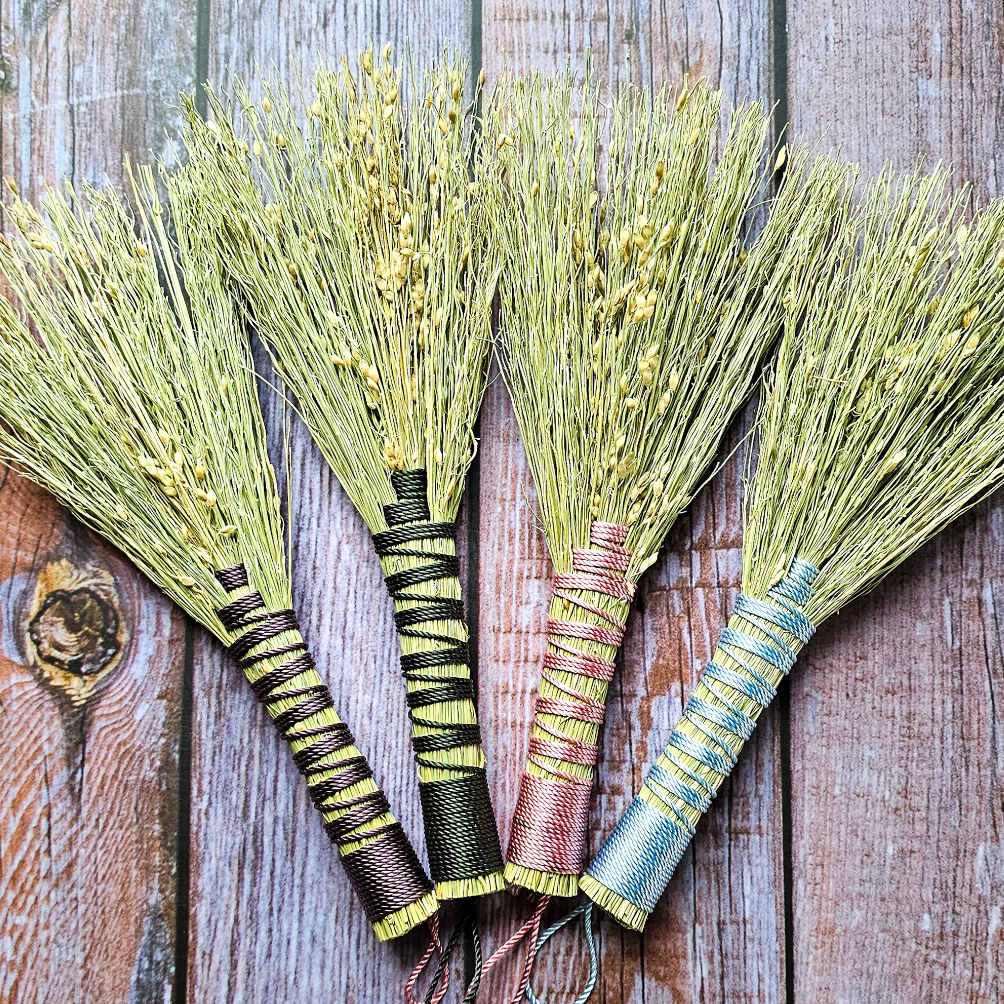 Mini Altar Broom - Handmade Hawktail Whisk Broom
