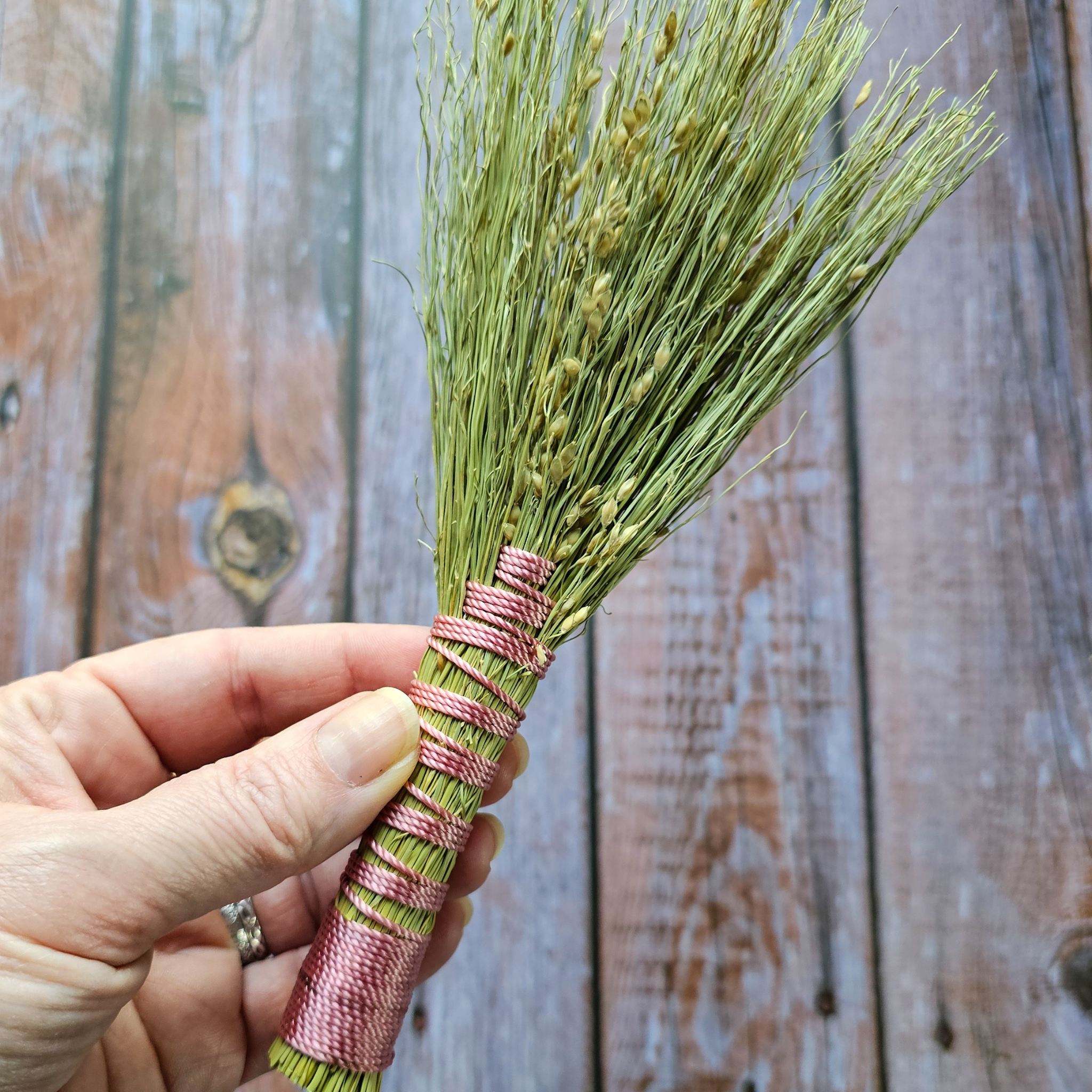 Mini Altar Broom - Handmade Hawktail Whisk Broom