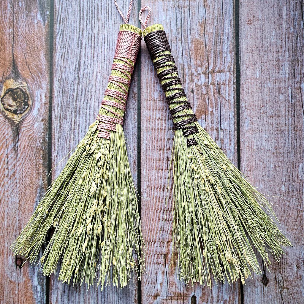 Mini Altar Broom - Handmade Hawktail Whisk Broom