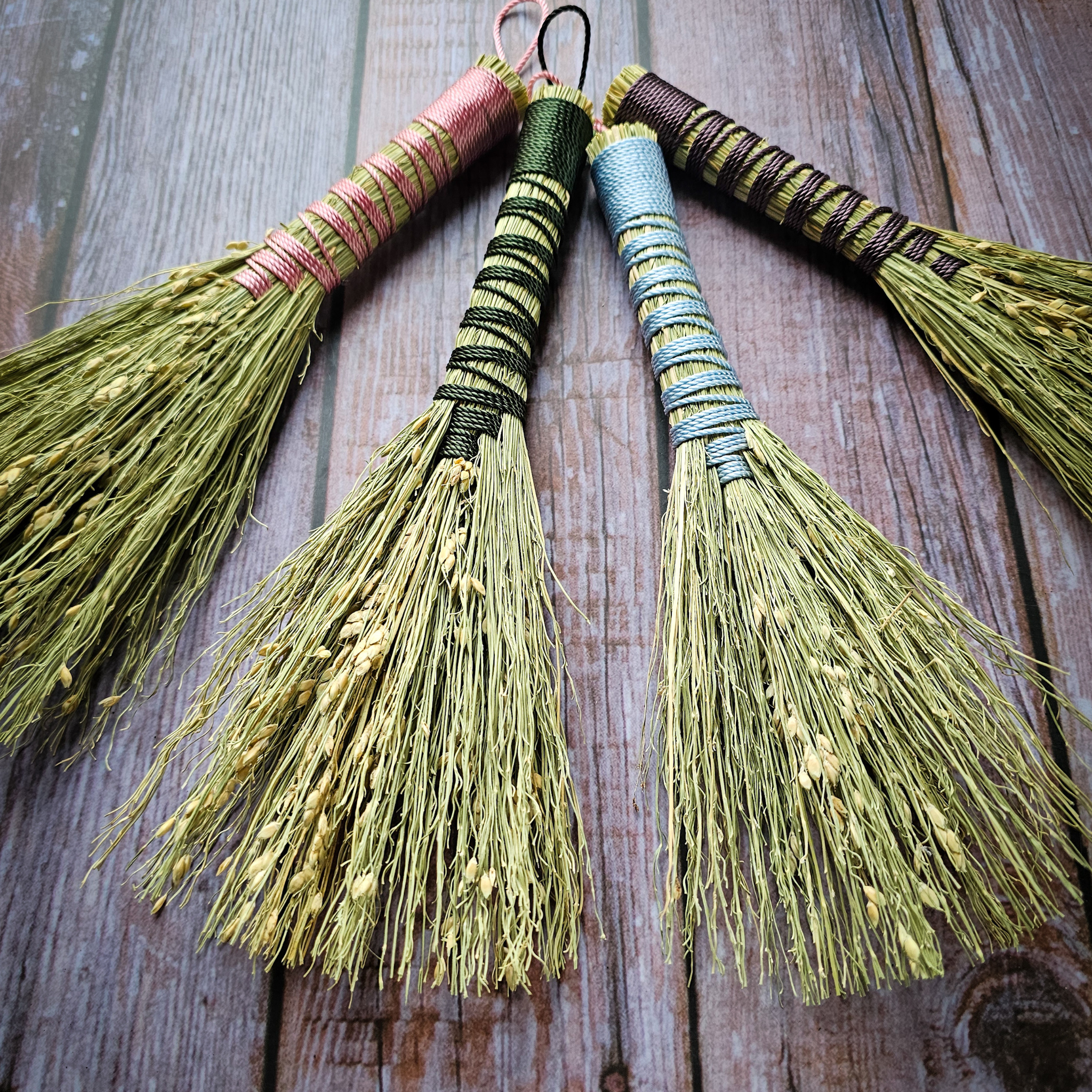 Mini Altar Broom - Handmade Hawktail Whisk Broom
