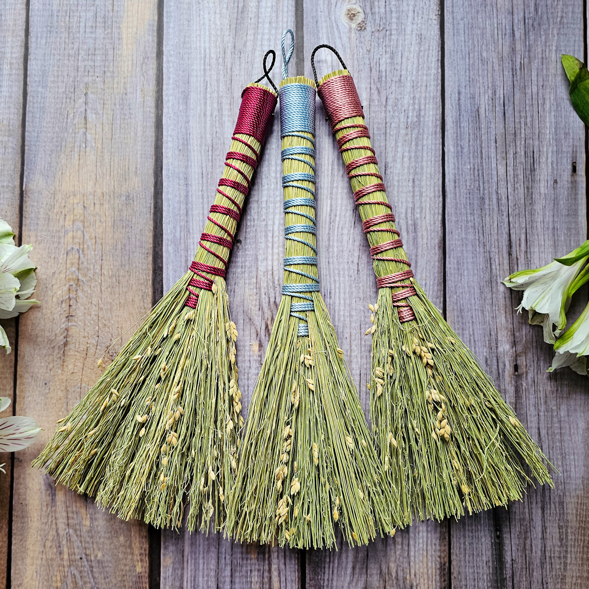 Mini Altar Broom - Handmade Hawktail Whisk Broom