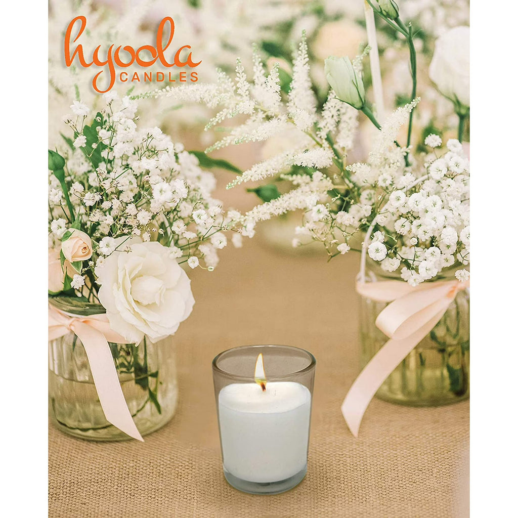 Votive Candles in Glass Cup - 12 Hours - 12 Pack