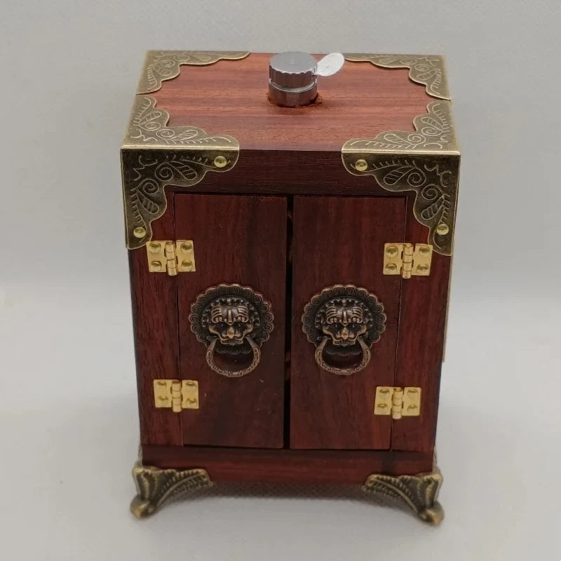 Solid Wood Buddhist Shrine Cabinet – God of Wealth & Guanyin Altar Table