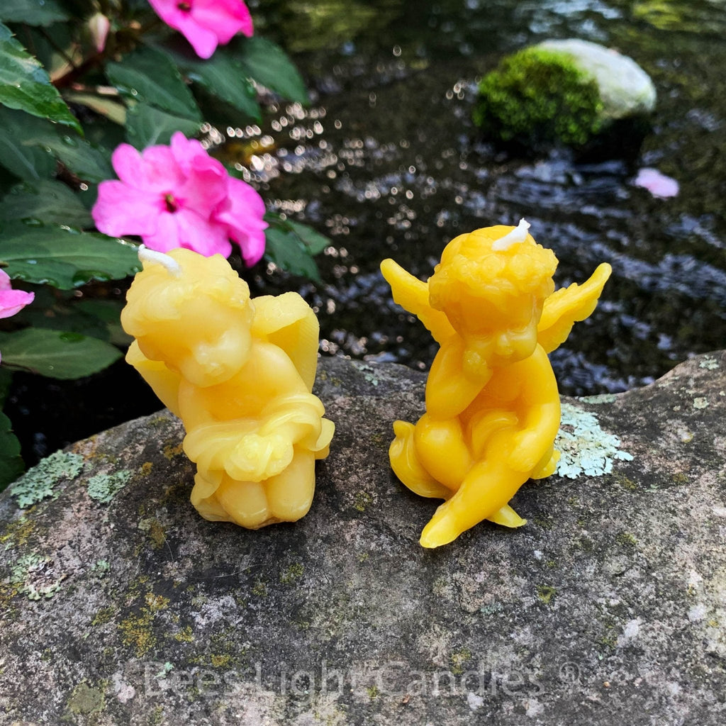 Angel Beeswax Candle Set
