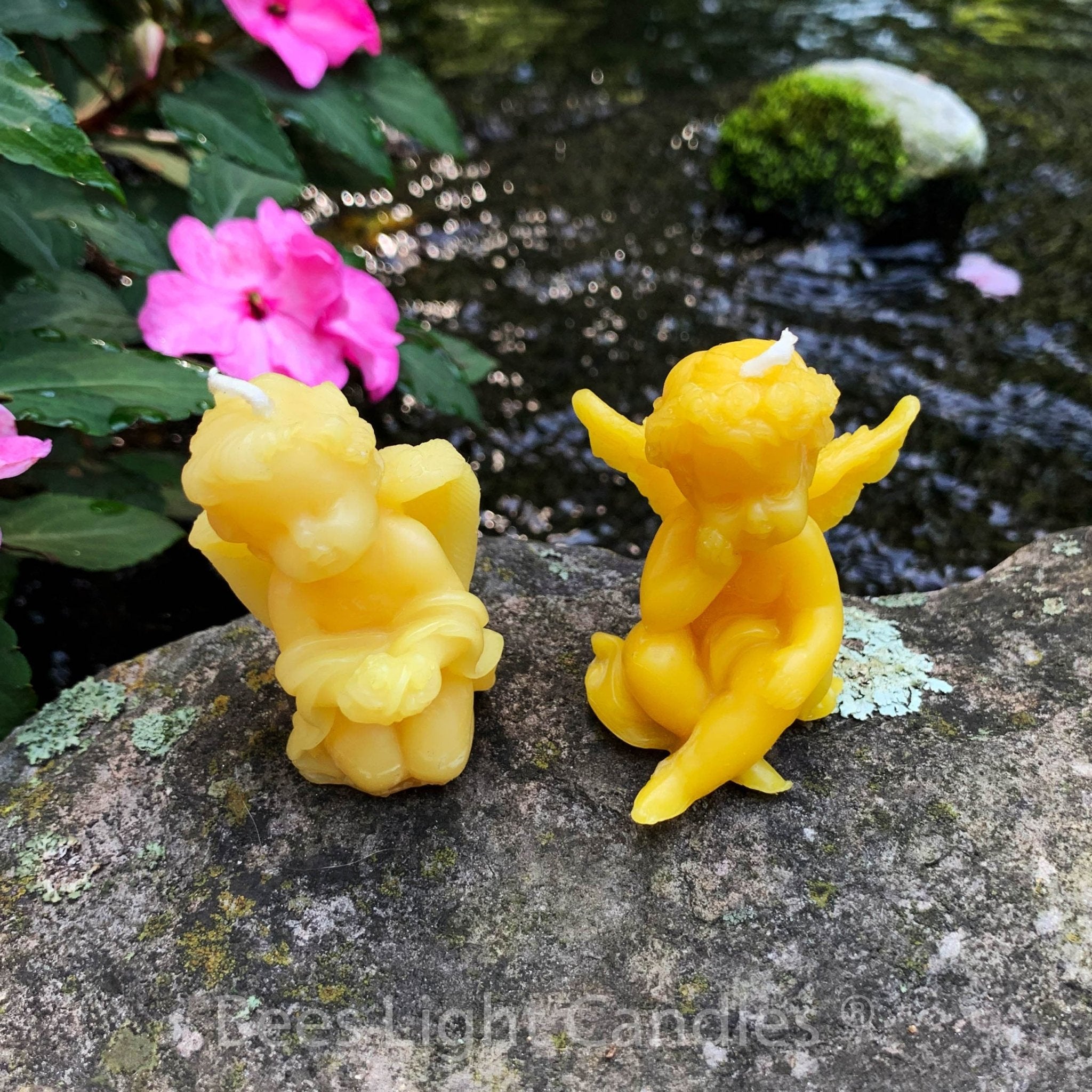 Angel Beeswax Candle Set