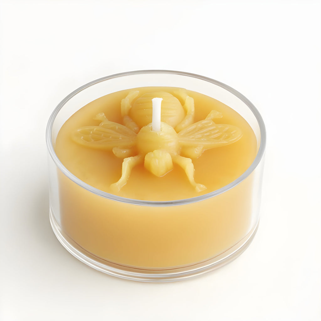 Honey Bee Beeswax Tealight Candles