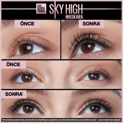 Maybelline New York Lash Sensational Sky High Waterproof Mascara - Lengthening, Curling, Long-Lasting Eye Makeup