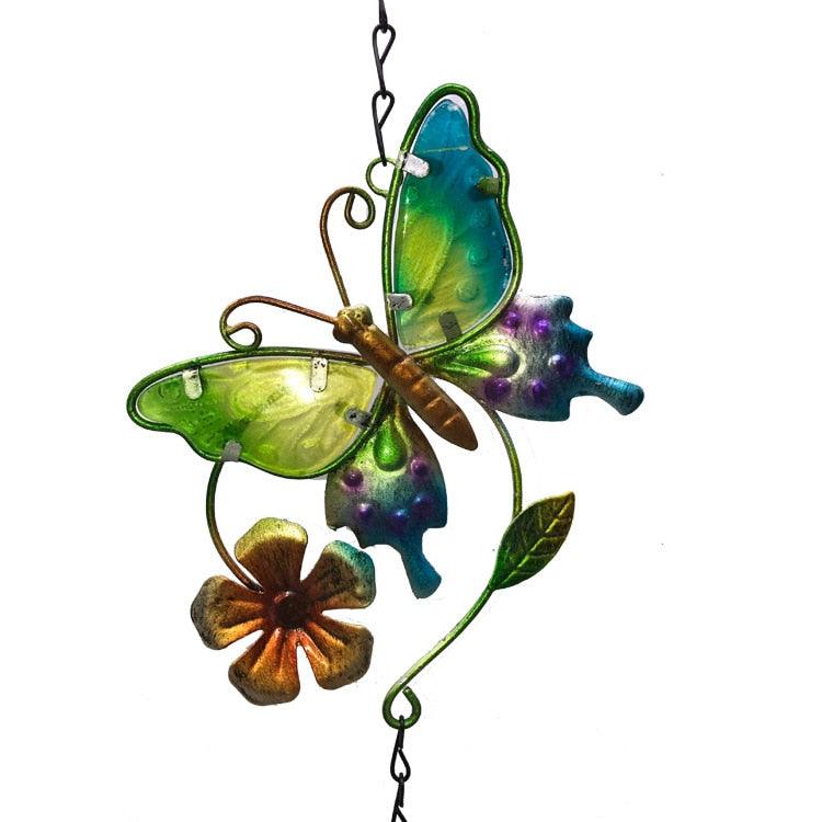 Creactive Iron Art Butterfly Decoration Wind Chimes Hanging Melodious Sound Wind-bells Window Yard Garden Decor Hanging Ornament For Mom Birthday Gift Metal Music Wind Chimes Indoor and Outdoor Decor