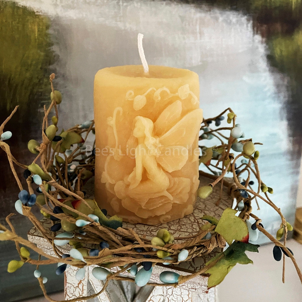 Fairy Pillar | Magical Pixie Beeswax Candle