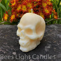 Large Skull Beeswax Candle (White or Yellow)