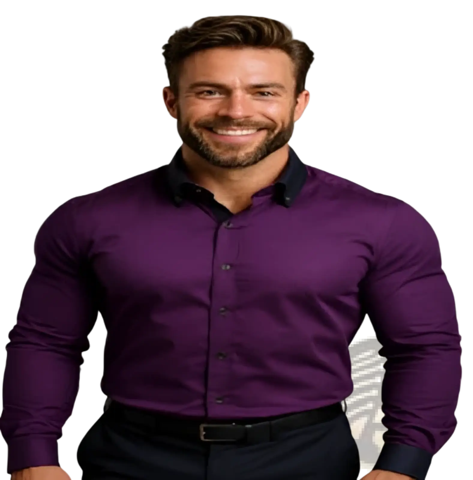 Men's Premium Slim Fit Long Sleeve Button Down Dress Shirt