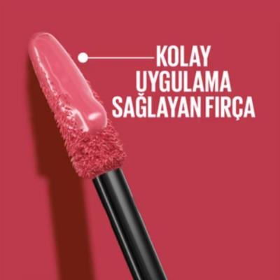 Maybelline Super Stay Vinyl Ink Lipstick: Sultry 160 - Long Lasting, High Shine, Non-Transfer, Glossy Liquid Color