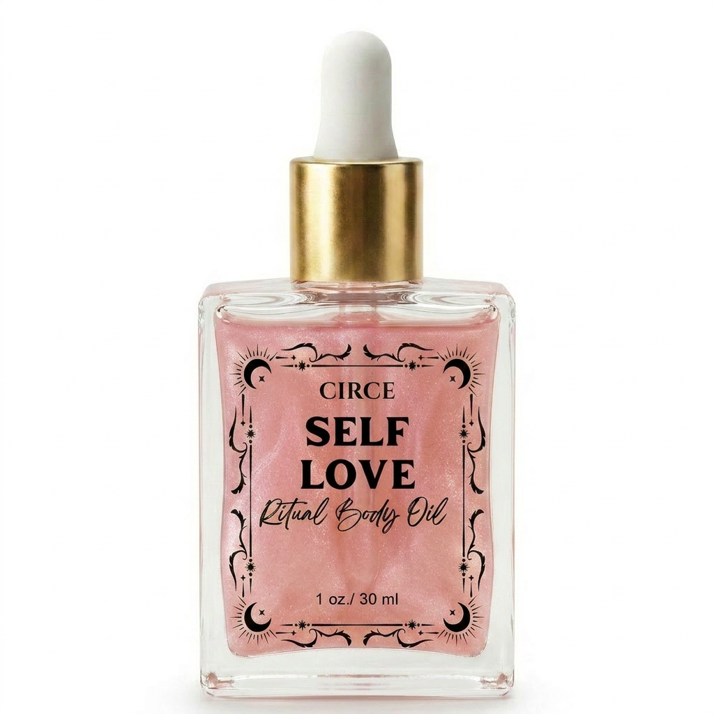Self Love Ritual Body Oil — Confidence & Heart Healing Oil with Rose Quartz