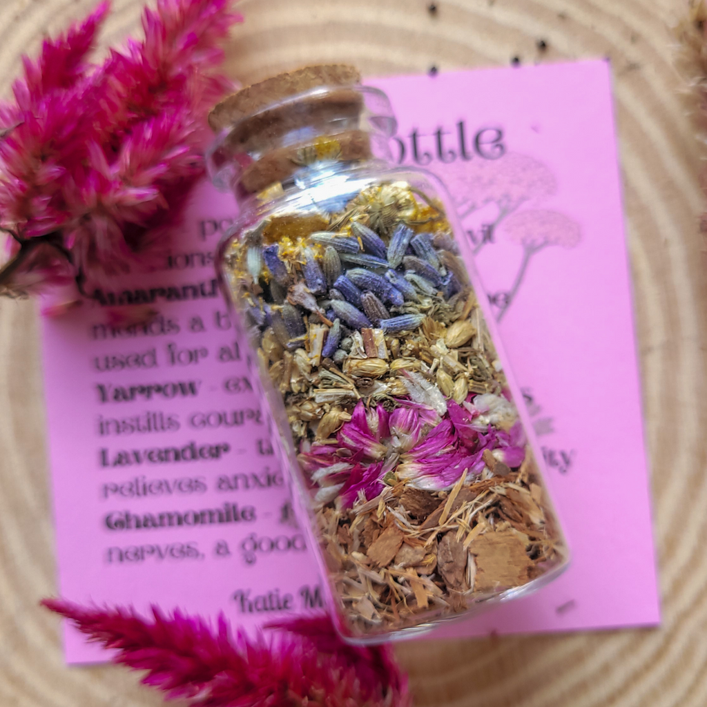 Healing Spell Bottle, Intention Setting for Healing and Calm