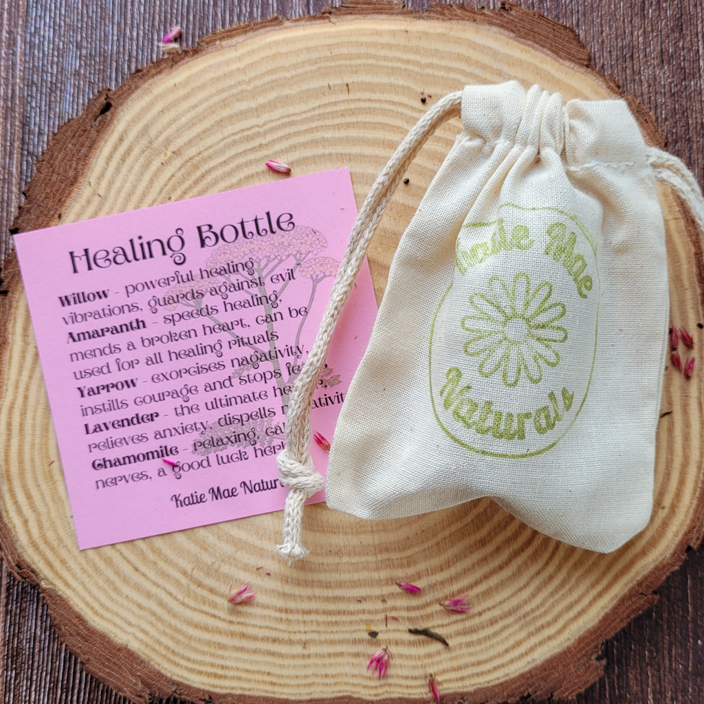 Healing Spell Bottle, Intention Setting for Healing and Calm