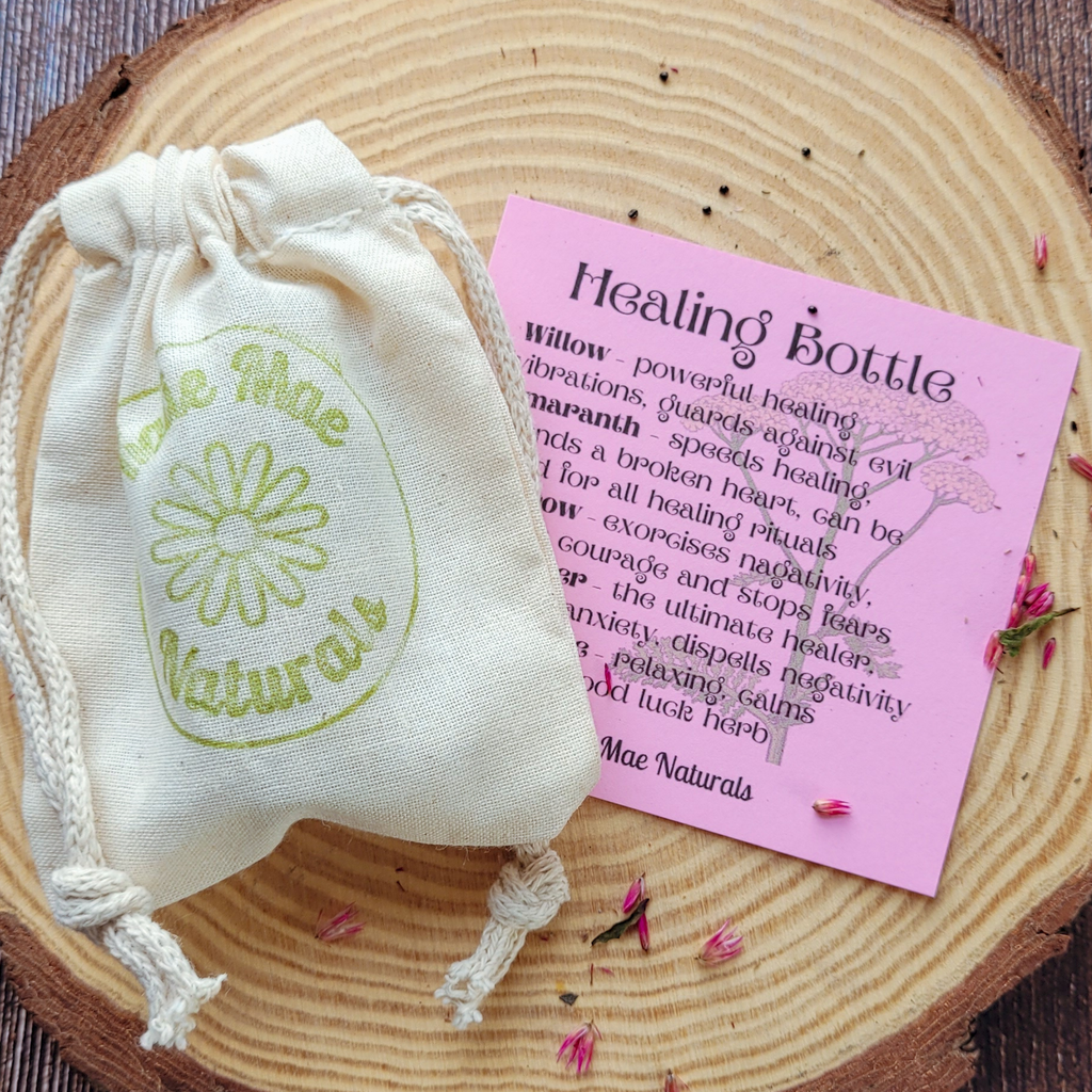 Healing Spell Bottle, Intention Setting for Healing and Calm