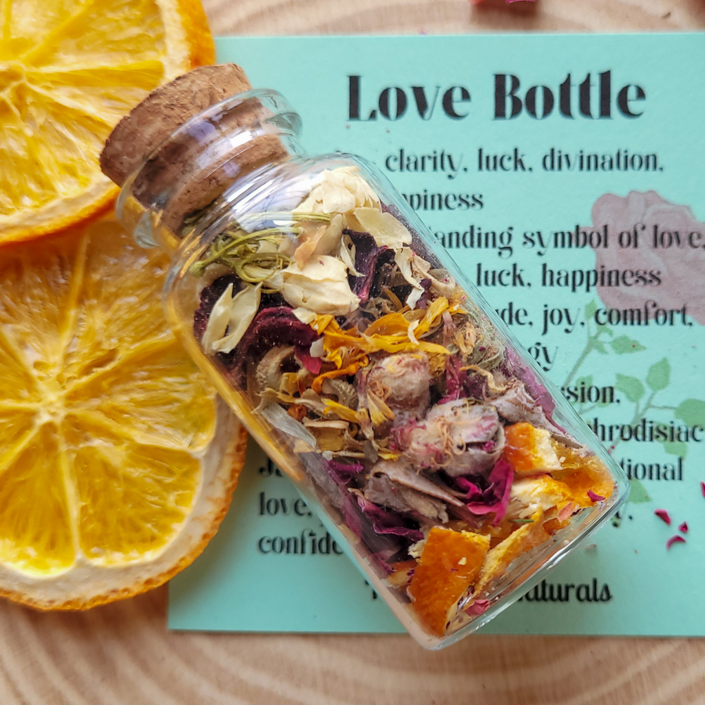 Love Spell Bottle, Intention Setting for Love and Affection