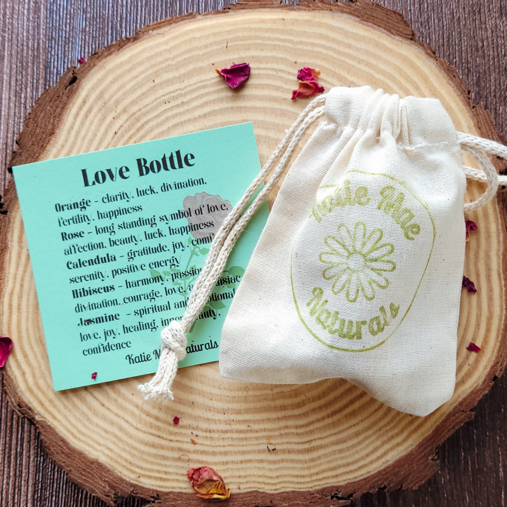 Love Spell Bottle, Intention Setting for Love and Affection