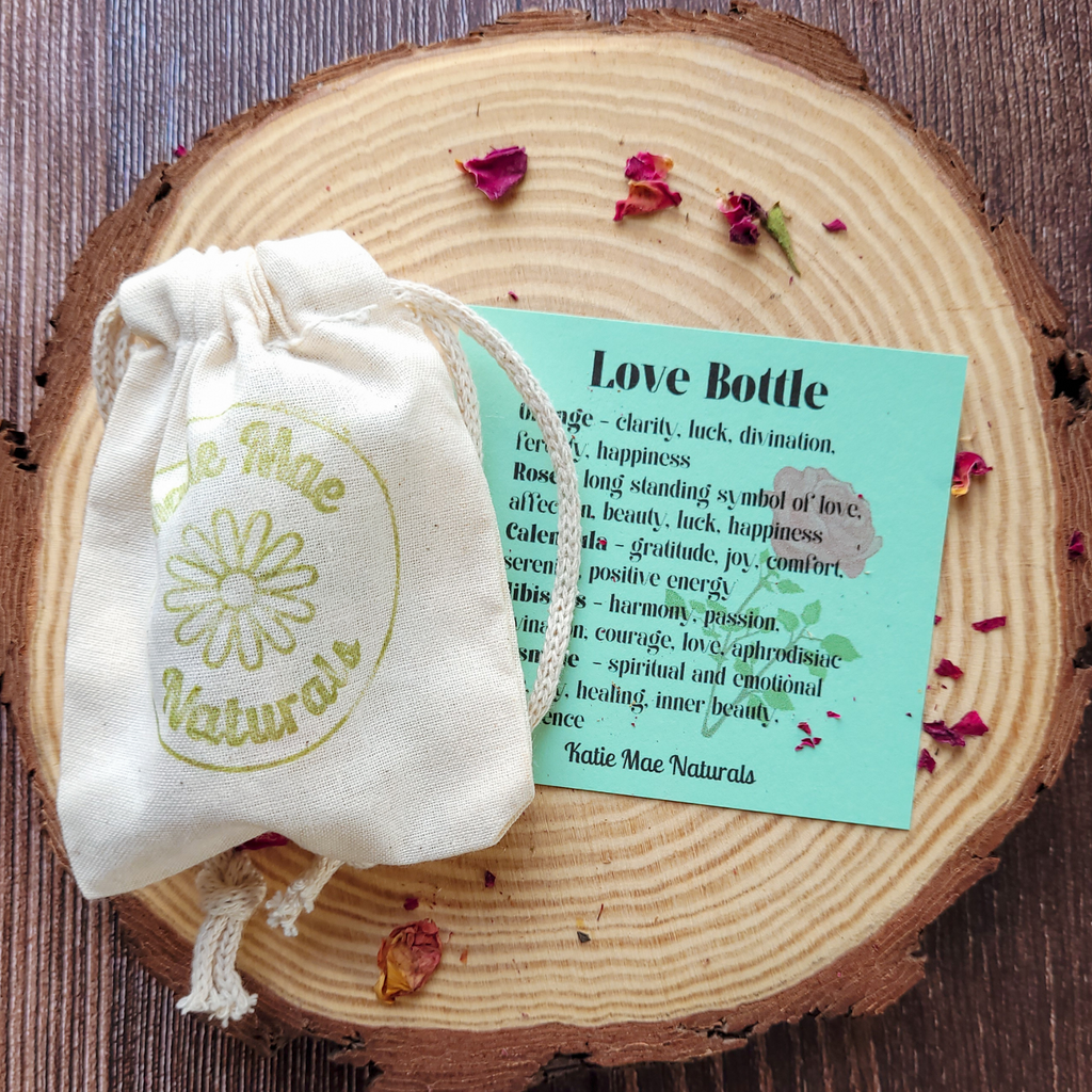 Love Spell Bottle, Intention Setting for Love and Affection