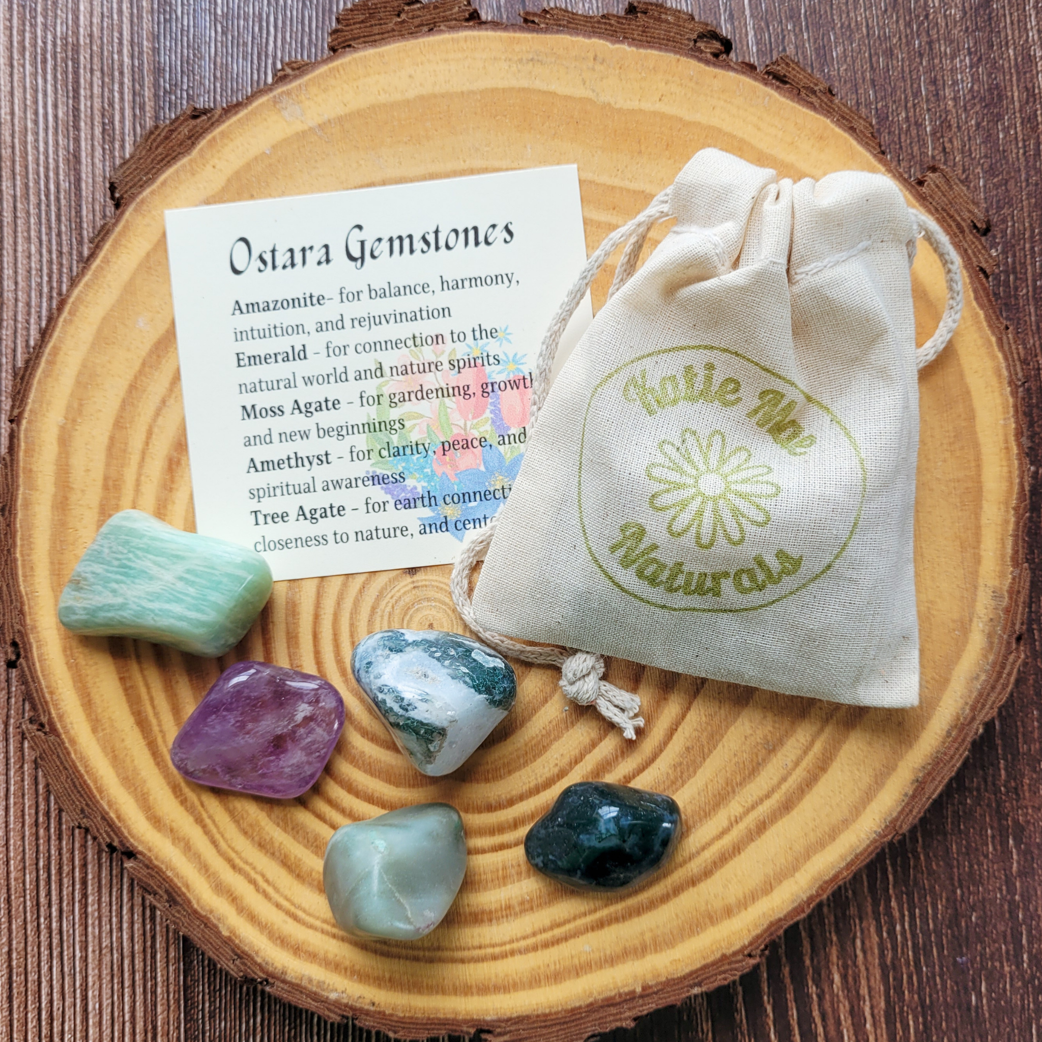 Ostara Gemstone Set – Spring Equinox Crystal Collection for Growth, Renewal & Harmony