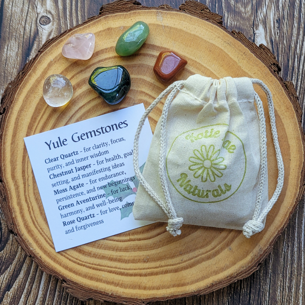 Yule Gemstone Set – Winter Solstice Crystal Collection for Renewal, Warmth & New Beginnings