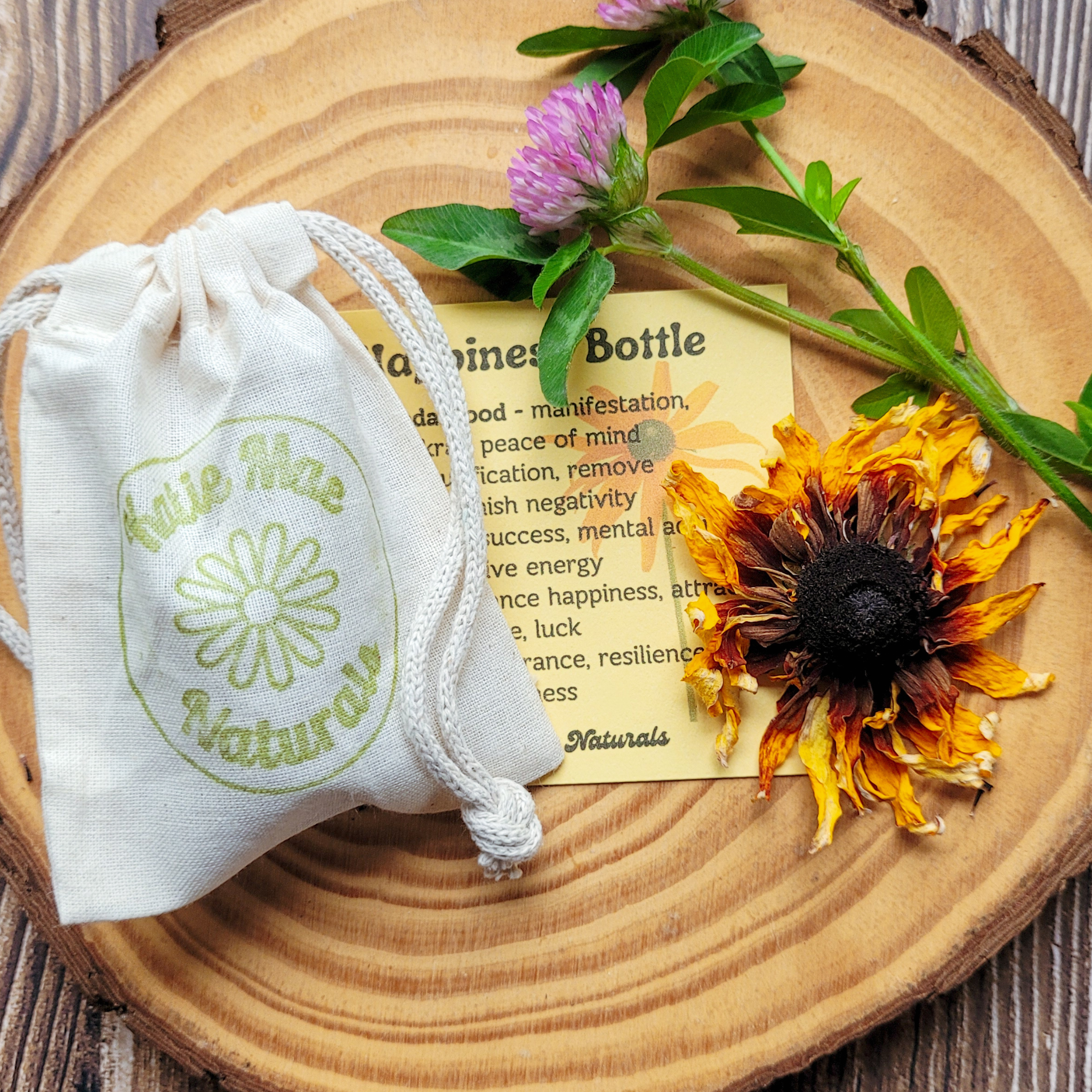 Happiness Spell Bottle, Intention Setting for Joy and Positivity