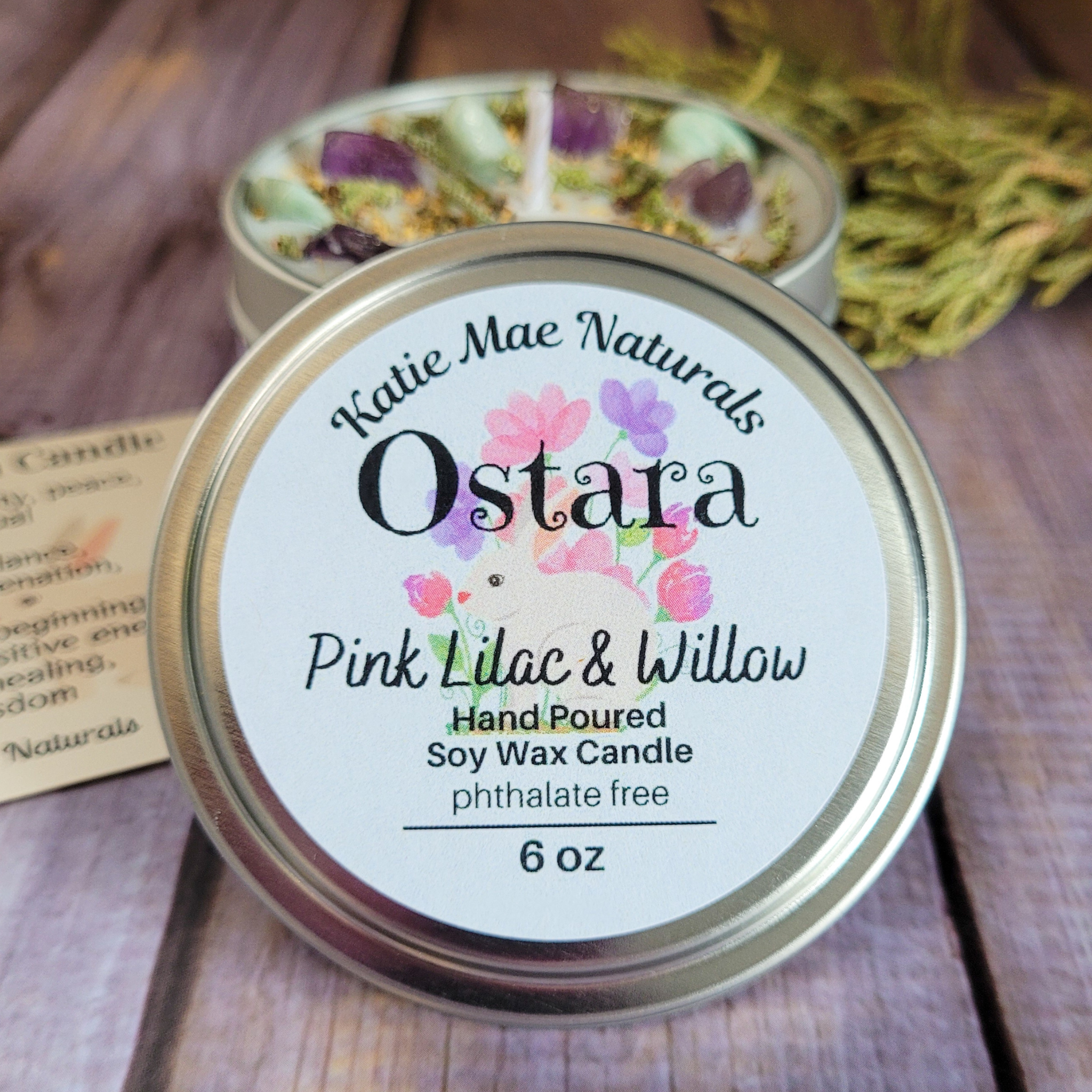 Ostara Ritual Candle – Lilac Spring Soy Candle for Renewal, Growth & Spring Equinox Rituals