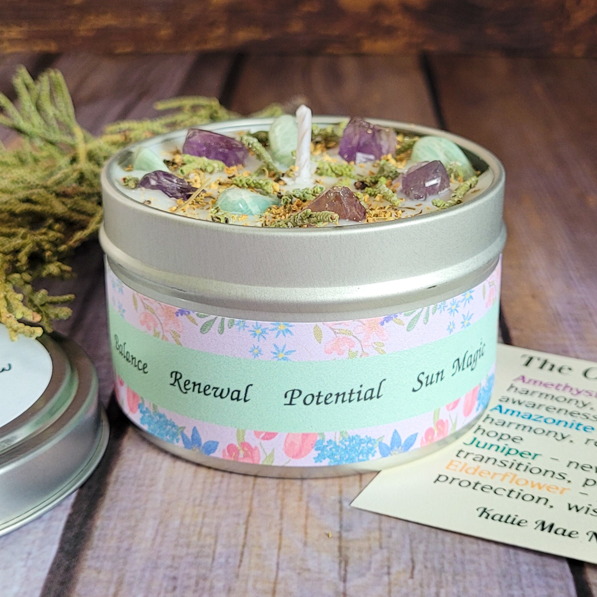 Ostara Ritual Candle – Lilac Spring Soy Candle for Renewal, Growth & Spring Equinox Rituals