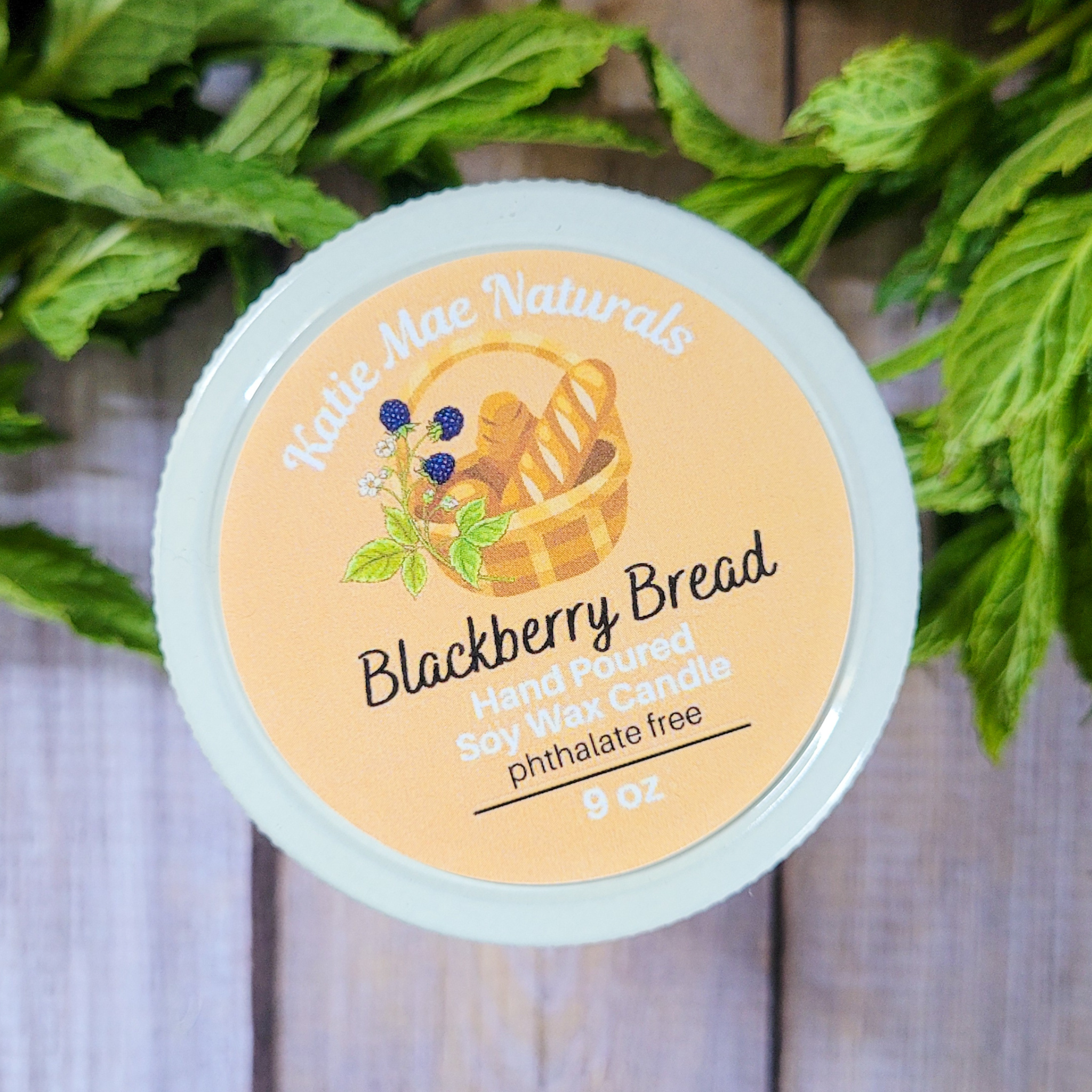 Lughnasadh Ritual Candle – Blackberry Bread Soy Candle for Harvest, Gratitude & Late Summer Rituals